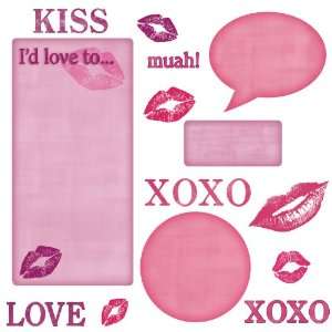   Kisses Dry Erase Peel and Stick Wall Decals