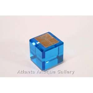  Blue Cube Paperweight