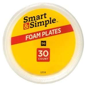  Smart & Simple Foam Plates   8.875   30 CT Health 