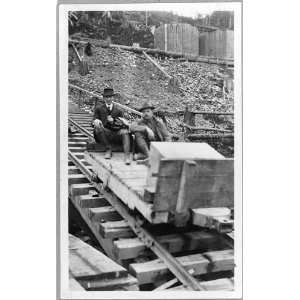  Frank G. Carpenter,man sitting on tracks