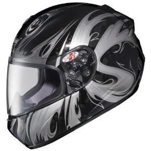  Joe Rocket RKT 201 Gothic Black/Silver Helmet Automotive