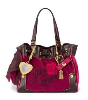  Juicy Couture Rose Velour Daydreamer Bag Grappa Clothing