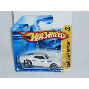  Hot Wheels White 69 Ford Mustang 2007 First Editions 4/36 