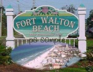 Florida   FORT WALTON BEACH   Travel Souvenir Magnet  