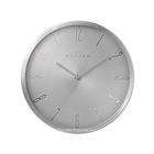 Skagen All Silver Tone 12 Inch Wall Clock   Numeral Hour Markers
