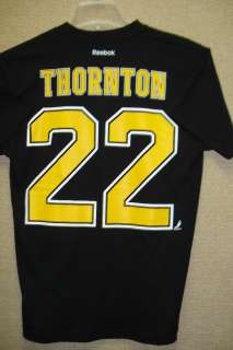   Shawn Thornton Reebok Name & Number Tee Shirt Jersey LARGE  