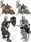 Papo Knights   2 Knights AND 2 Horses   NEW, Tags attached   Highly 