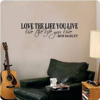 Bob Marley Quote Wall Decal Decor Love Life Words Large Nice Sticker 