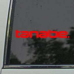  TANABE Red Decal Racing Development Exhaust Car Red 