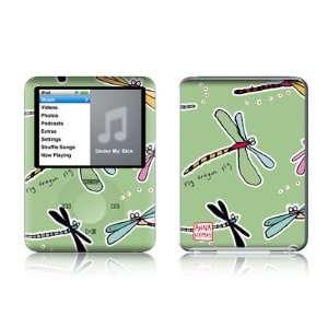  Fly Green Design Protective Decal Skin Sticker for Apple iPod nano 