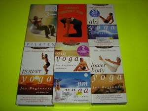 lot of 7 Yoga / Pilates Exercise Tapes VHS  