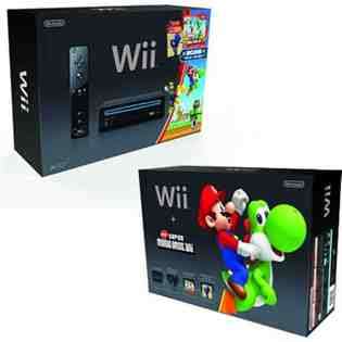 Nintendo BLK Wii w/ New Super Mario Bro 