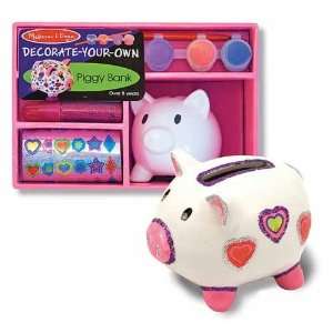    Decorate Your Own Piggy Bank   Melissa & Doug Toys & Games