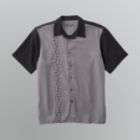 David Taylor Mens Embroidered Button Front Shirt