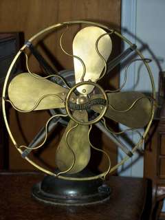 Antique 3 Speed Brass Westinghouse Fan   100% Working  