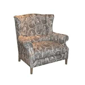   basics the french print wing back chair by aidan gray