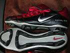 NIKE TOTAL 90 SOCCER CLEATS MENS SIZE 10 RED, BLACK AND SILVER MINT 