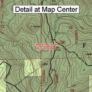 USGS Topographic Quadrangle Map   Cherry Lake South, California 