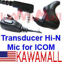 Hi N Transducer Mic ICOM Earbone Ear Bone F plug ICEBD  