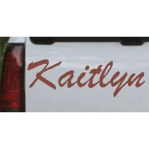  Kaitlyn Car Window Wall Laptop Decal Sticker    Brown 32in 