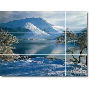 Winter Photo Shower Tile Mural W005  18x24 using (12) 6x6 tiles