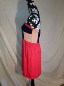 Urban Outfitters Sparkle & Fade Colorblock Strapless Dress Size Large 