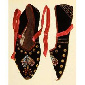 com 1937 Print California Slippers Federal Painter WPA Shoe Clothing 
