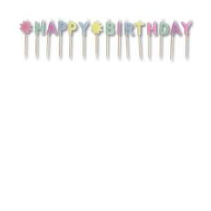  Happy Birthday Party Candles 15pc