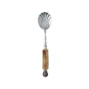   Vagabond House Horn Pewter Crown Shell Serving Spoon