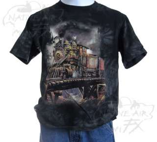 NATIVE AMERICAN KIDS T shirt indian train tee S/M/L/XL  