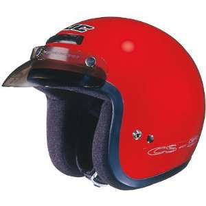  CS 5 Open Face Red Helmet   Size  Large Automotive