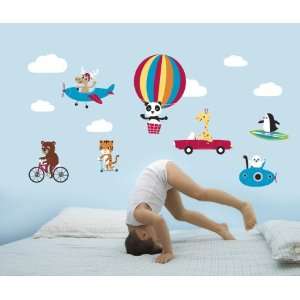  Forwalls Animal Capers Removable Wall Decal Stickers Baby