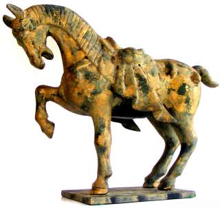 ESTATE EARLY 20th C. JAPANESE BRONZE HORSE, LARGE SCULPTURE, HEAVY 