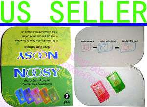 2pcs x Noosy Micro Sim Card Adapter USA US Seller ★★  