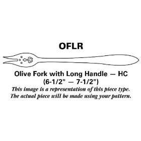   Stainless) Olive Fork, Long Handle HC, Sterling Silver