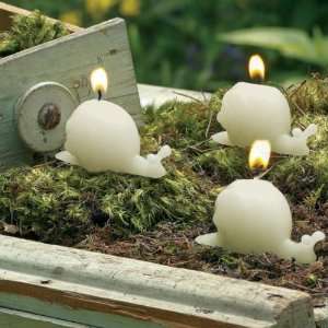  Novelty Garden Candle   Snails (set of 3)