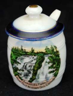 VTG German Porcelain Souvenir Kakabeka Falls Canada Jar  