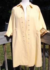 Vintage 1960s BATALDI Australian Lambs Wool Lt. Yellow Coat ~ Mad Men 