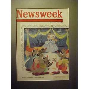 Disneys Cinderella February 13, 1950 Newsweek Magazine Professionally 