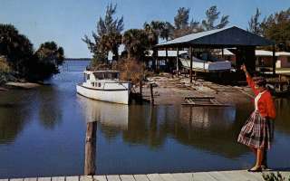 Boat Ways at Englewood, Florida on The Gulf of Mexico  