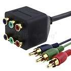RCA RGB Component Video 1 Male to 2 Female Splitter