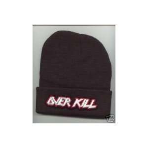 OVER KILL Overkill Beanie HAT SKI Skull CAP Black NEW 