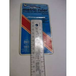  Sterling, Metric Ruler, Millimeter and Centimeter Scales 
