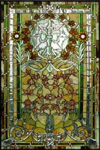 VICTORIAN STYLE STAINED GLASS WINDOW BP151  