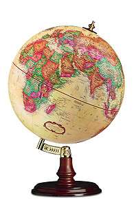 Replogle 12 Cranbrook World Globe, Raised Relief, Antique Design 