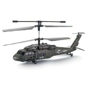  2011 U1 Black Hawk 3 Channel RC Helicopter With Bulit in 