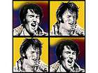 ELVIS PRESLEY Quilt Fabric ~ Rock & Roll Music PHOTO PATCH Collage