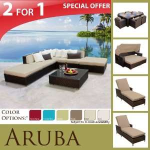   DINING SET & 2 MODERN CHAISE LOUNGES & SUN BED Patio, Lawn & Garden