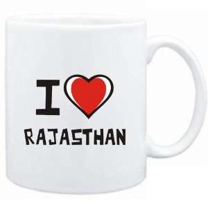  Mug White I love Rajasthan  Cities