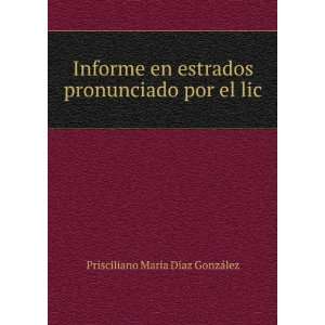  Informe En Estrados Pronunciado Por El Lic (Spanish 